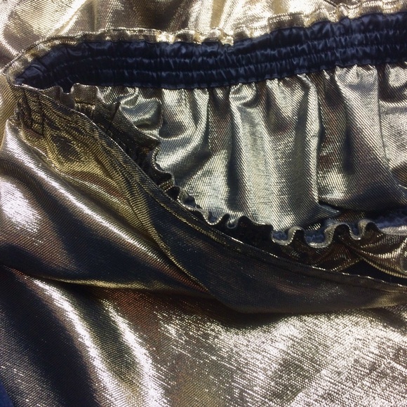 Vintage Gold Lamé Wraparound Skirt - Picture 6 of 6
